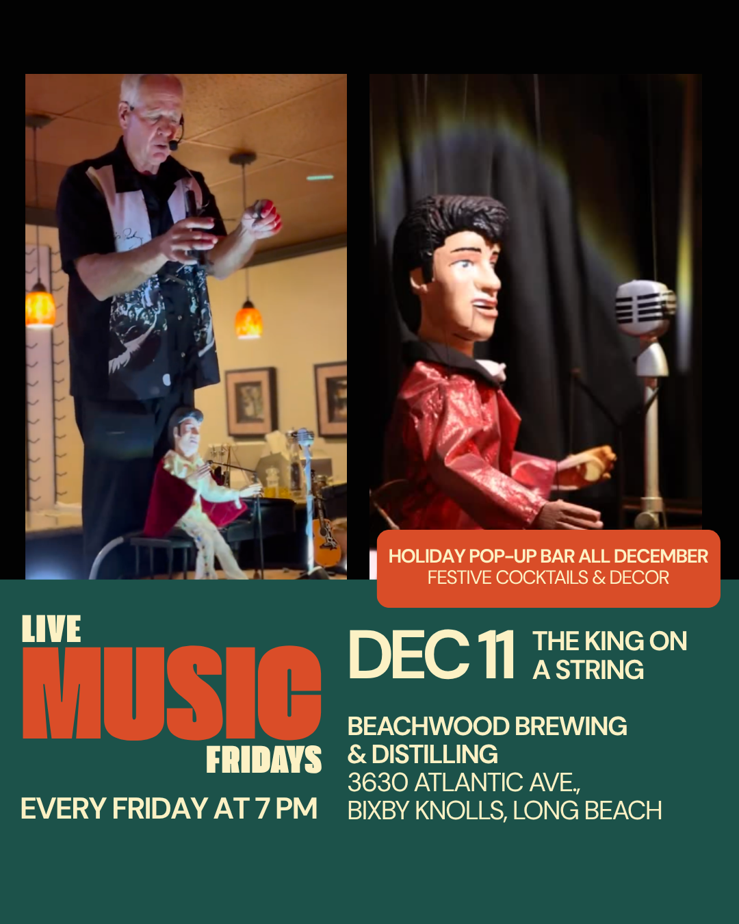FRIDAYS: LIVE MUSIC AT BEACHWOOD DISTILLING ๐น BIXBY KNOLLS LONG BEACH