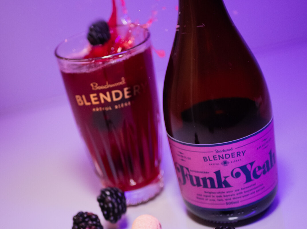 Bottles of Beachwood Blendery sour beer