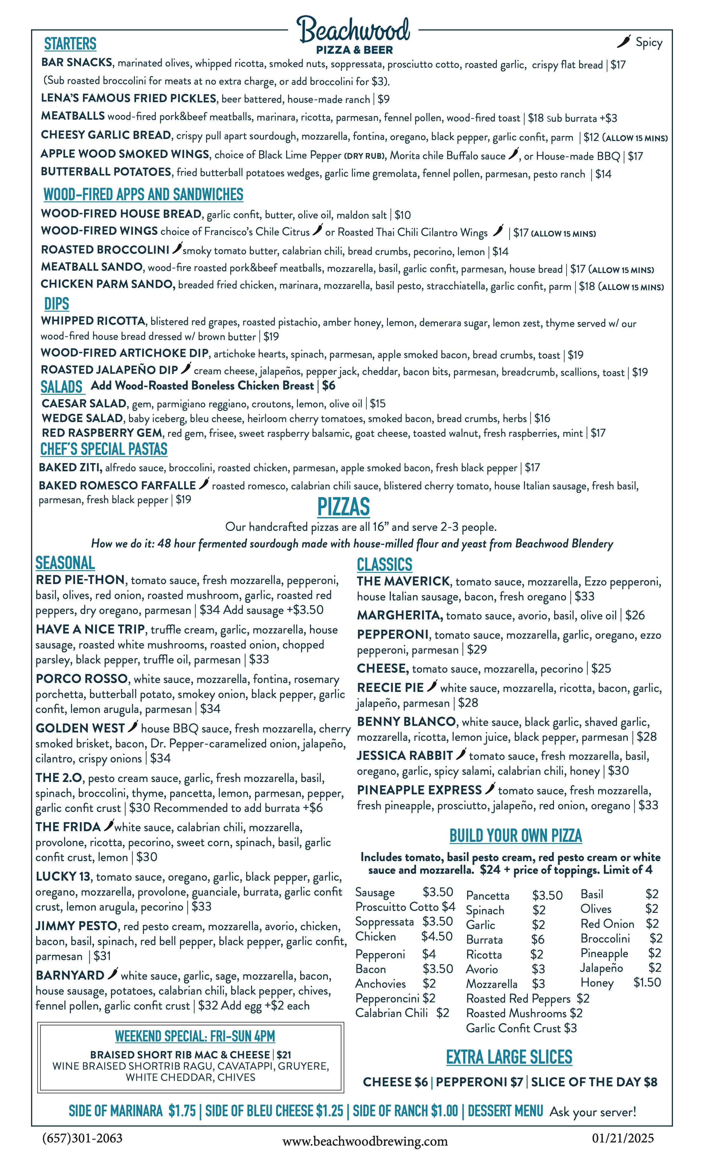 Huntington Beach food menu