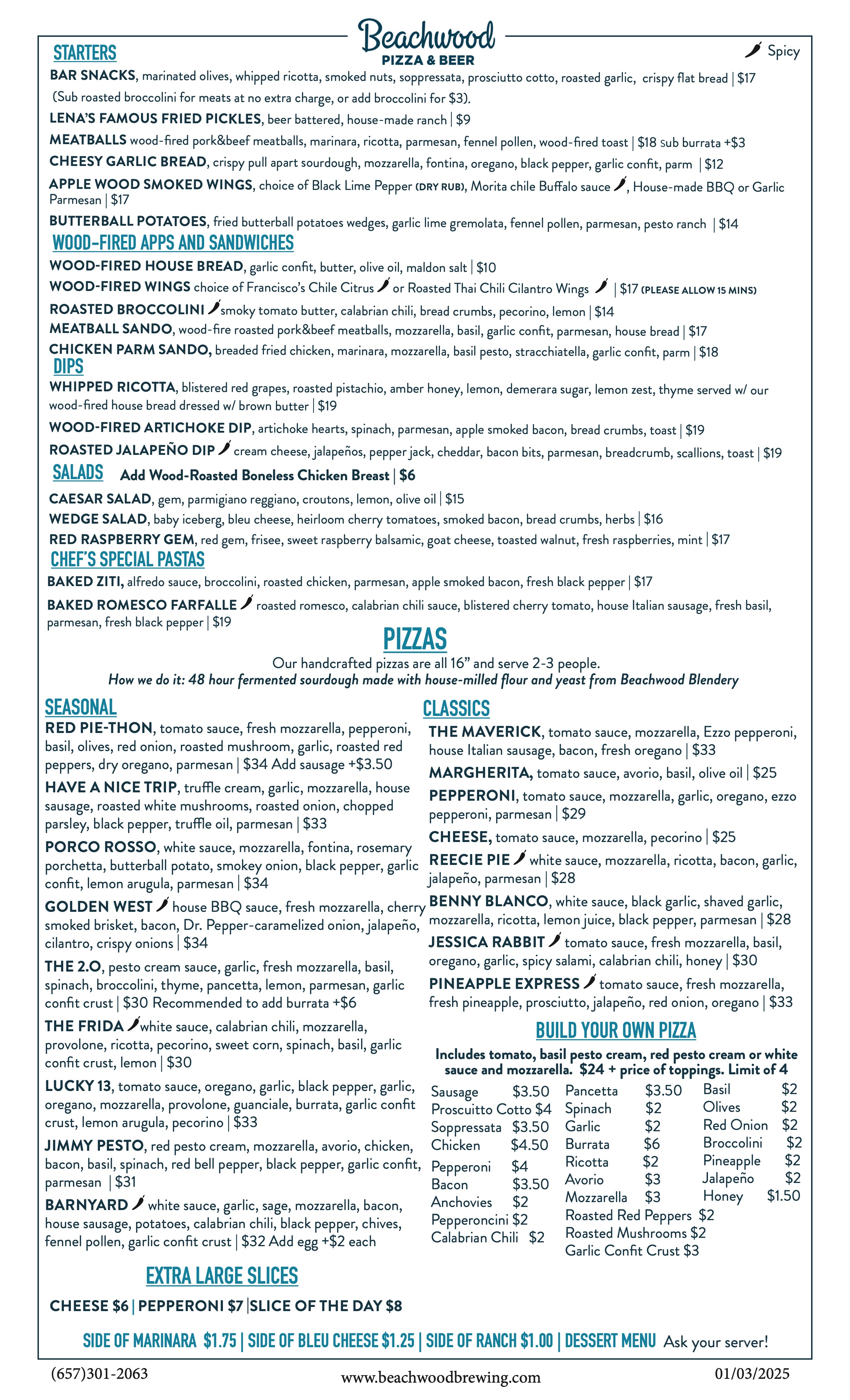 Huntington Beach food menu