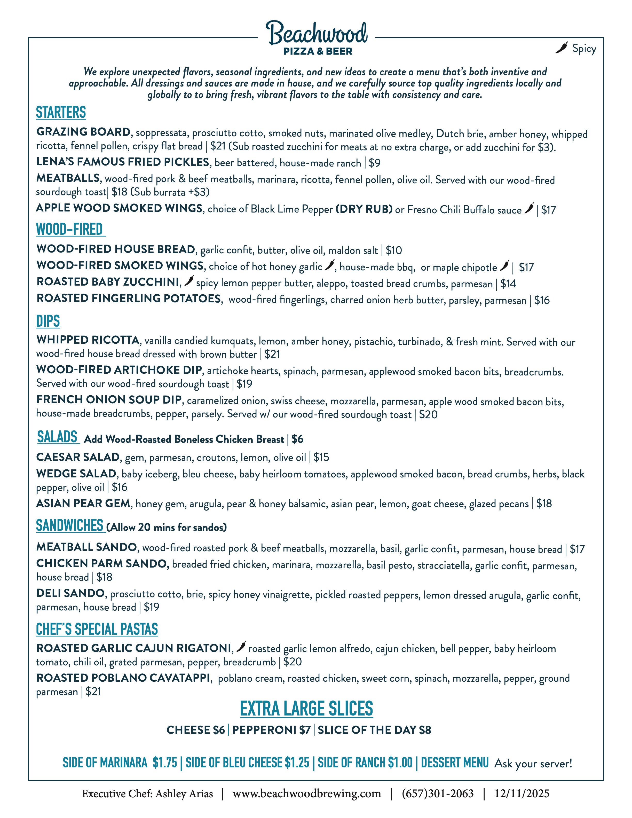 Huntington Beach food menu