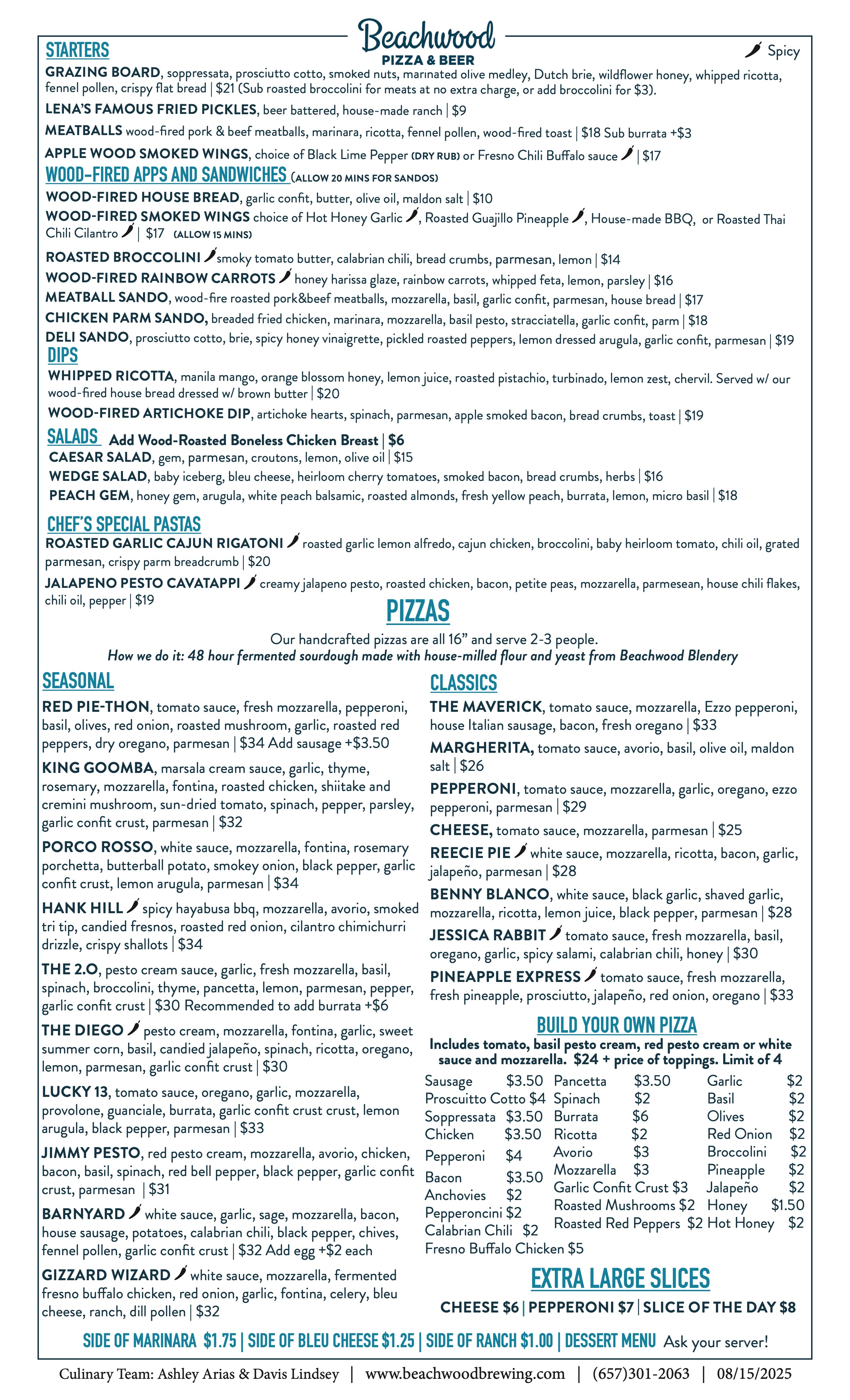 Huntington Beach food menu