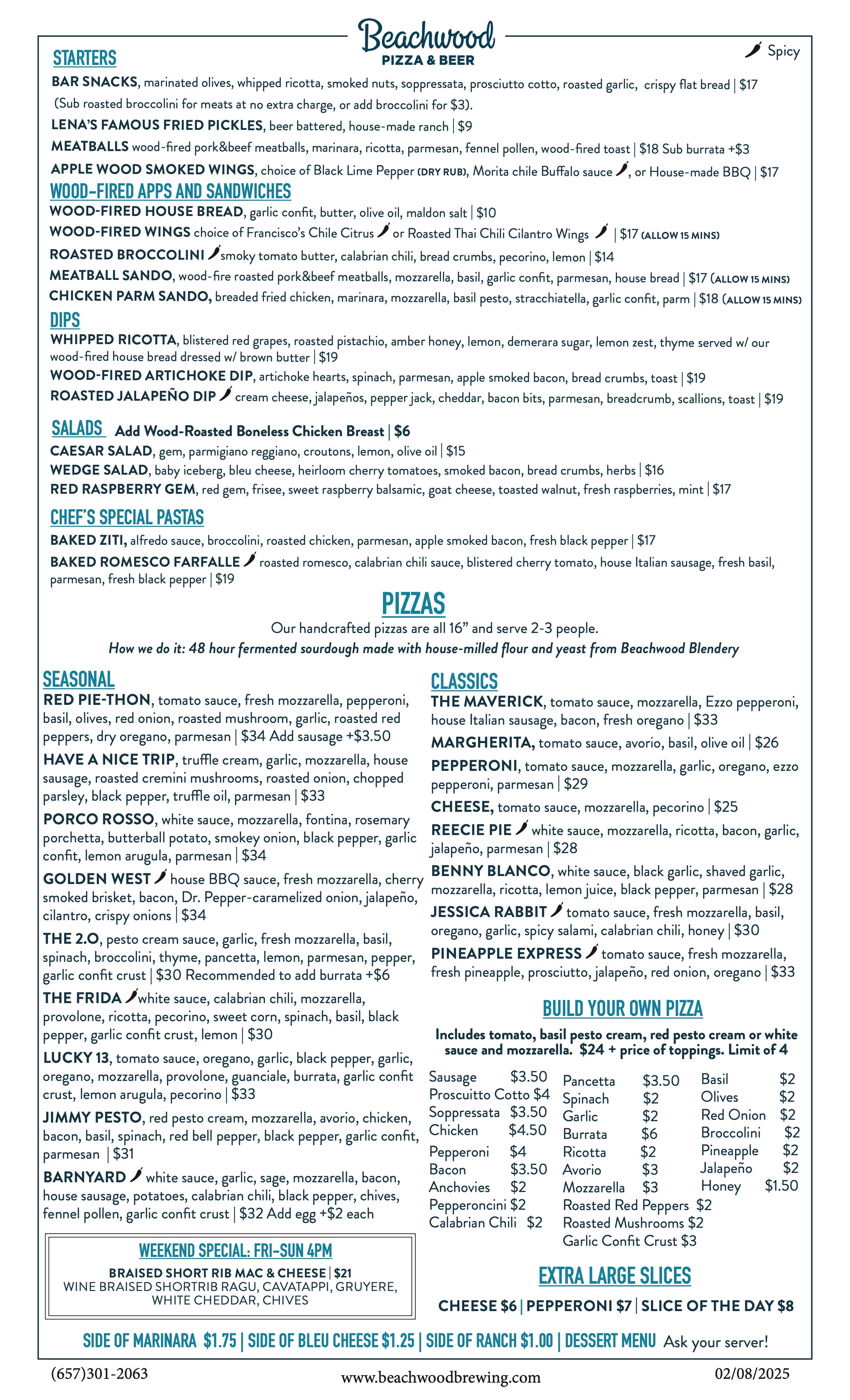 Huntington Beach food menu