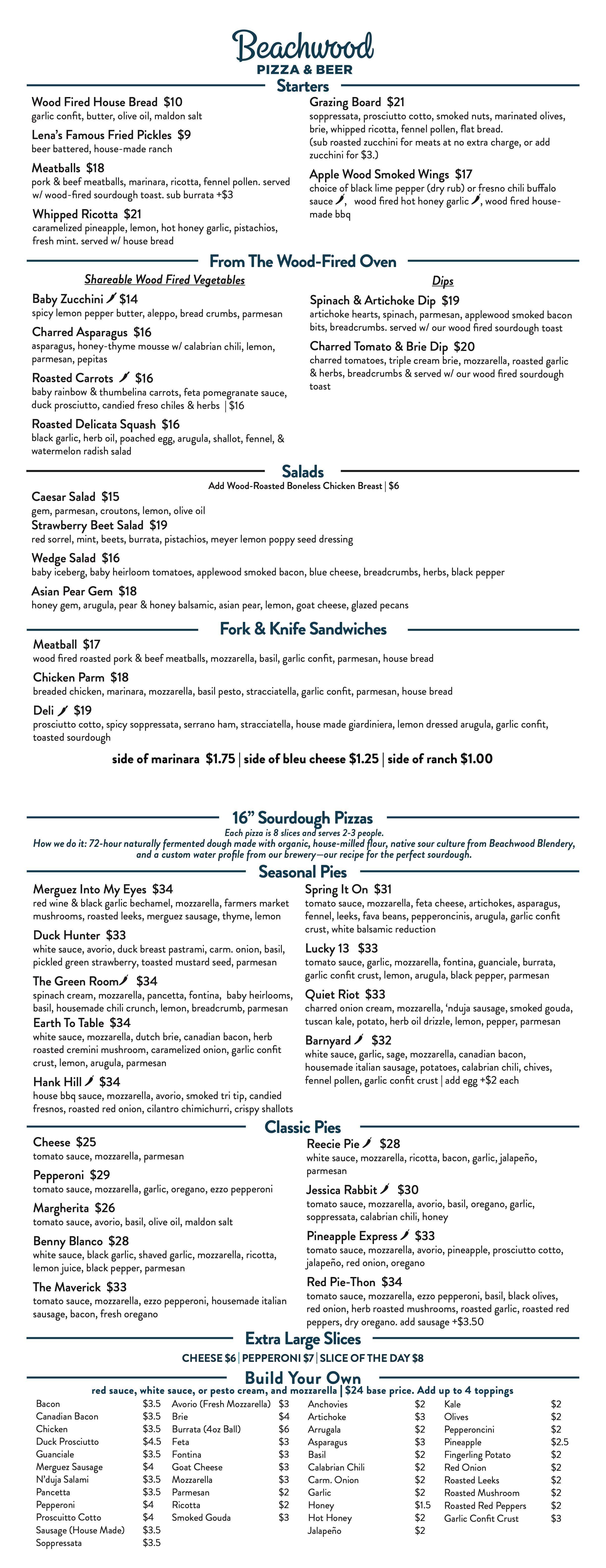 Huntington Beach food menu