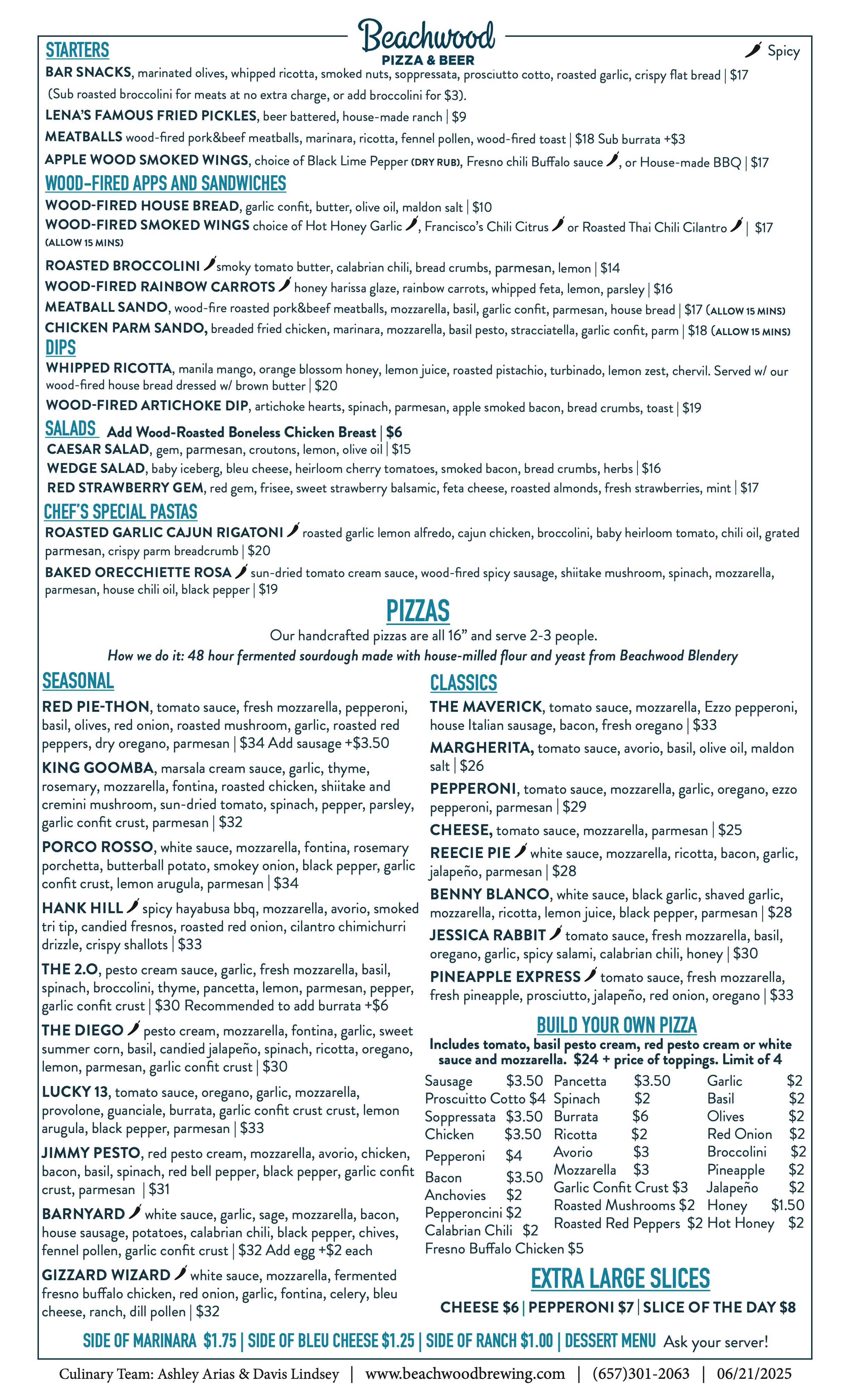 Huntington Beach food menu