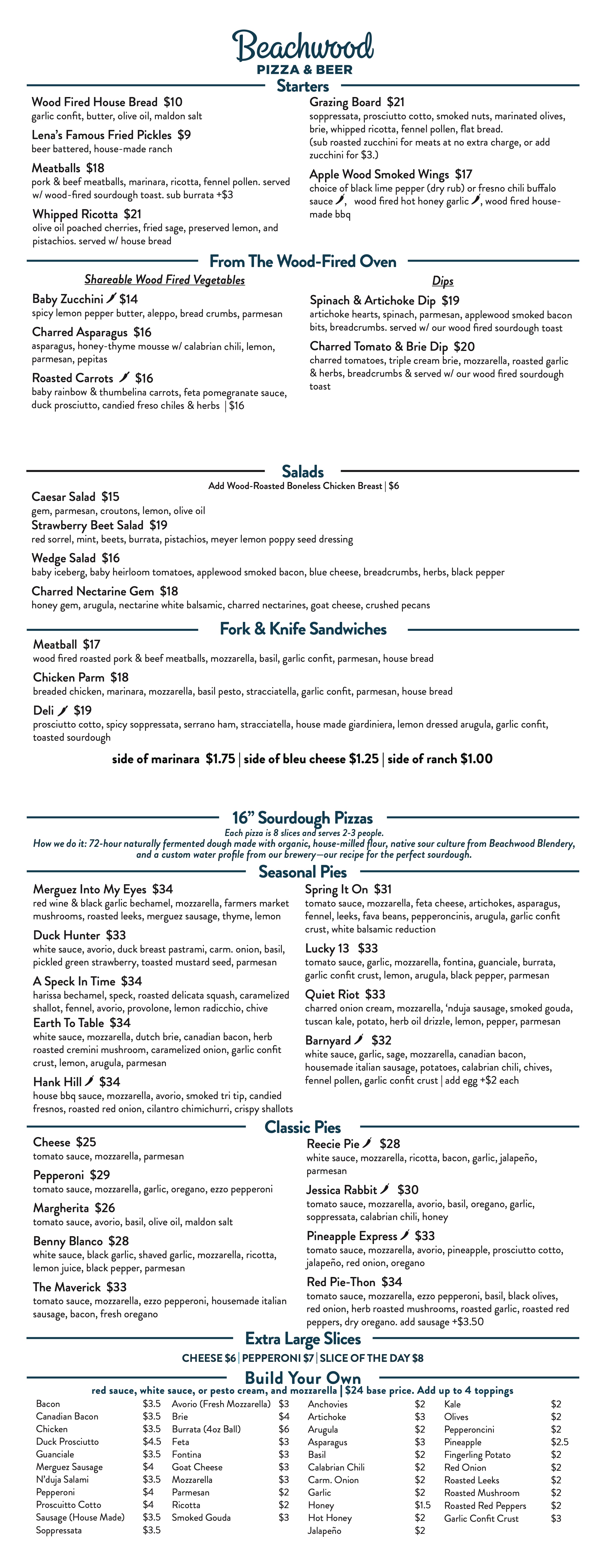Huntington Beach food menu
