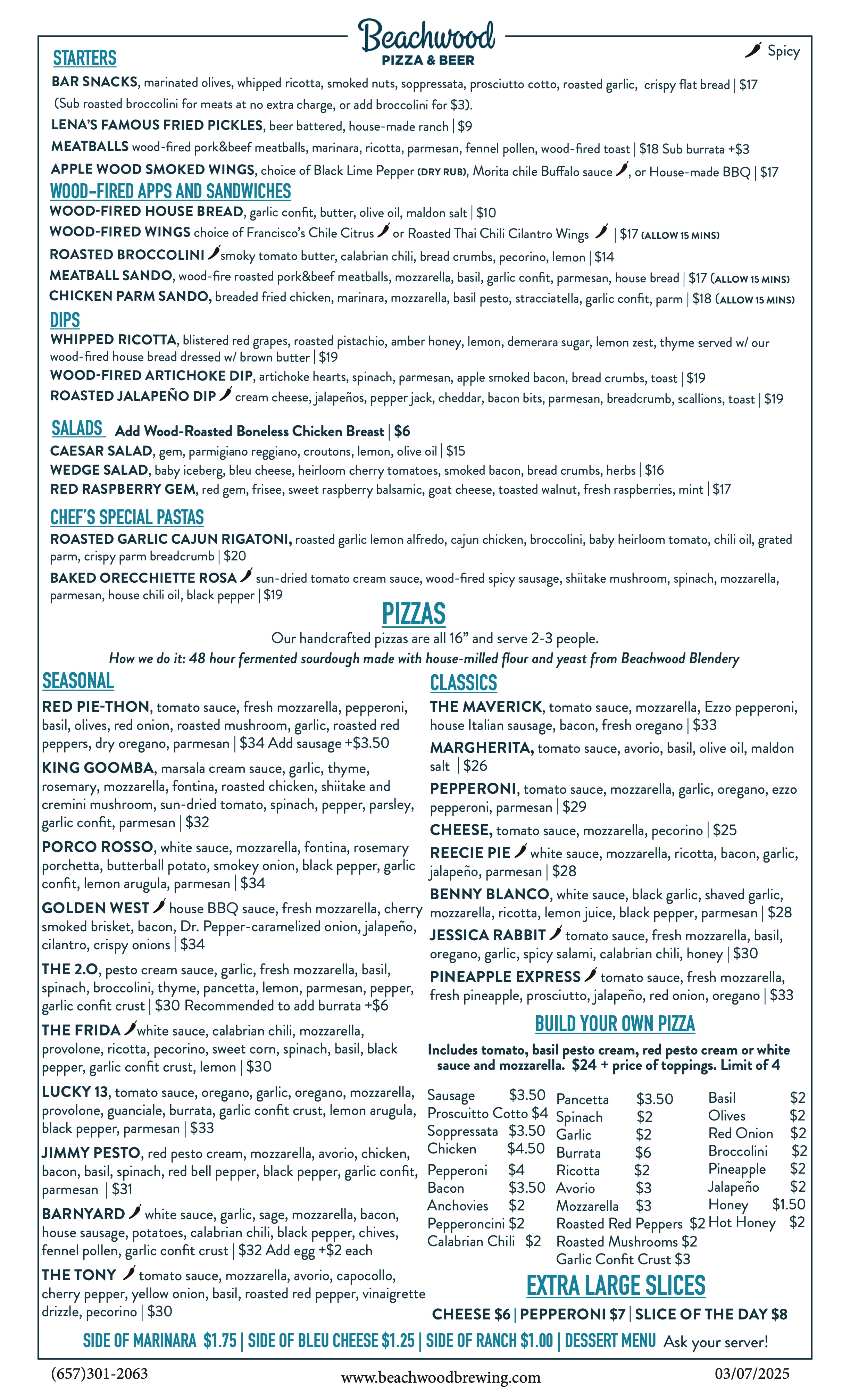 Huntington Beach food menu