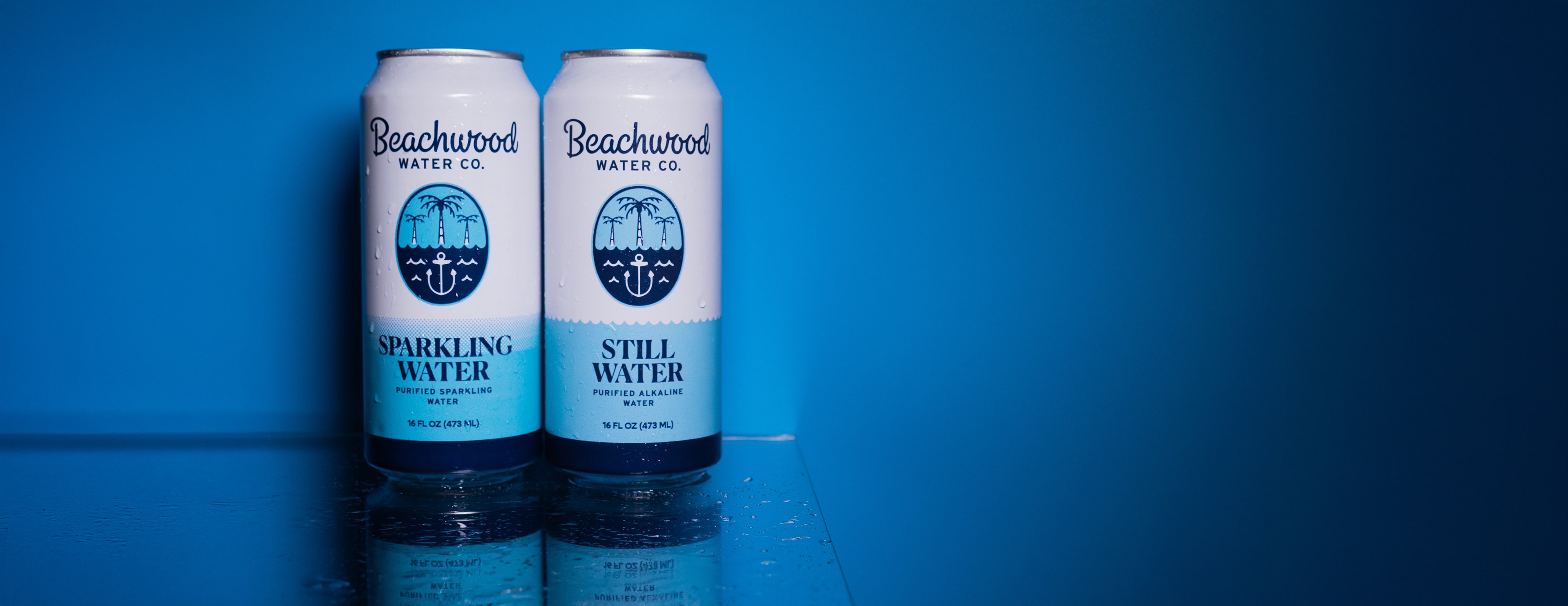 A Pair of Beachwood Water Cans: West Coast Hydration. Purified. Recycled. Refreshing.
