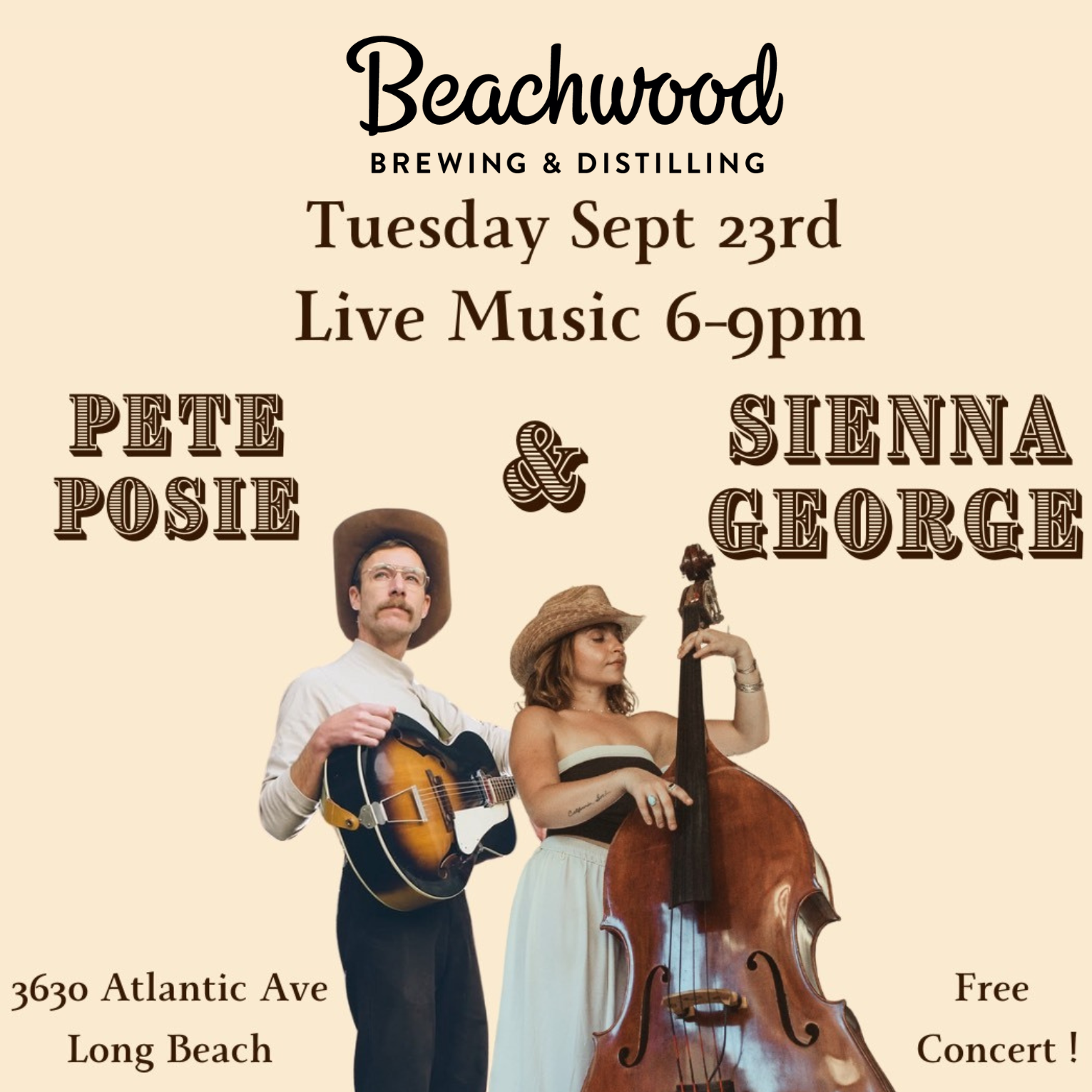 Special Free Music Concert at Beachwood Brewing & Distilling