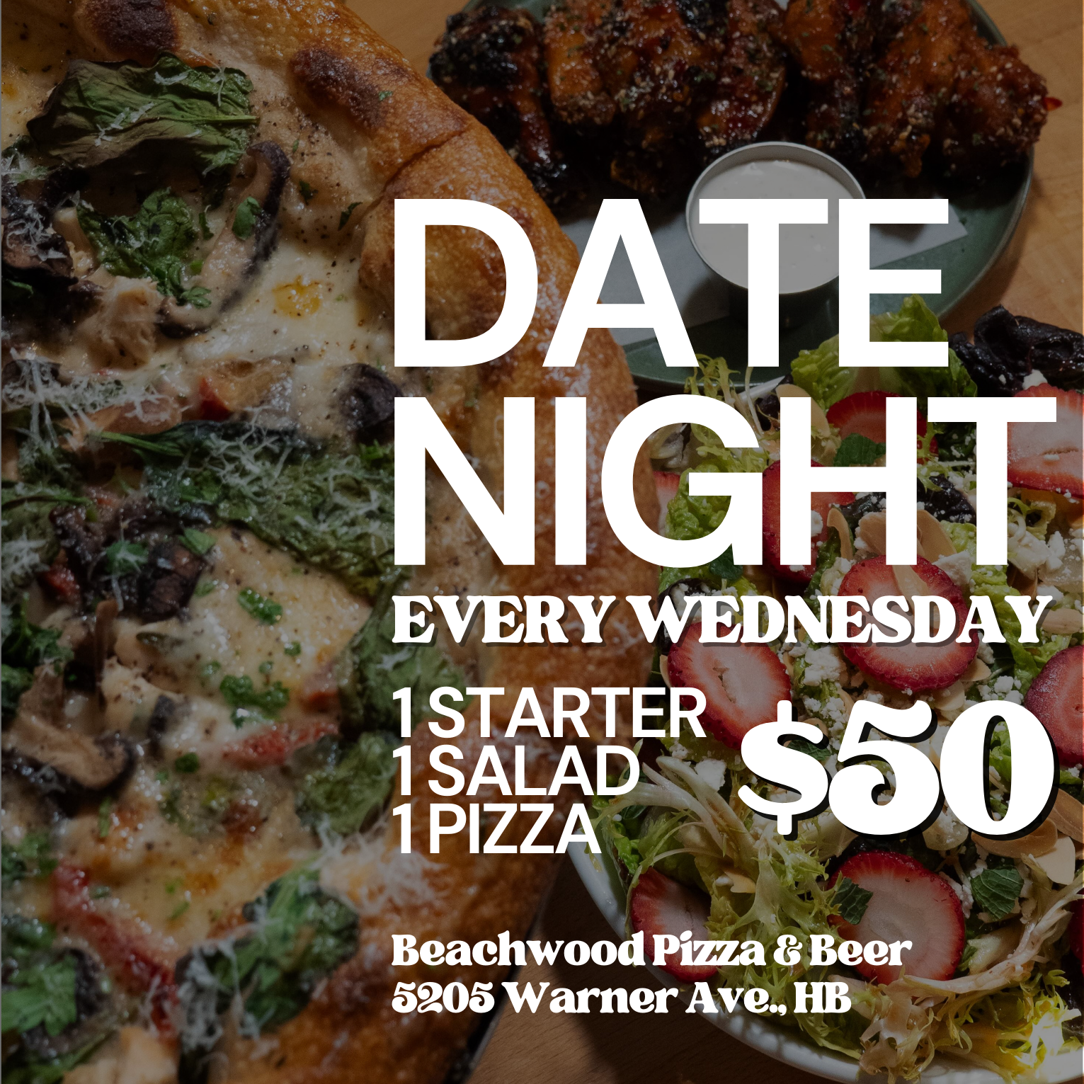 Date Night Special at Beachwood Pizza & Beer