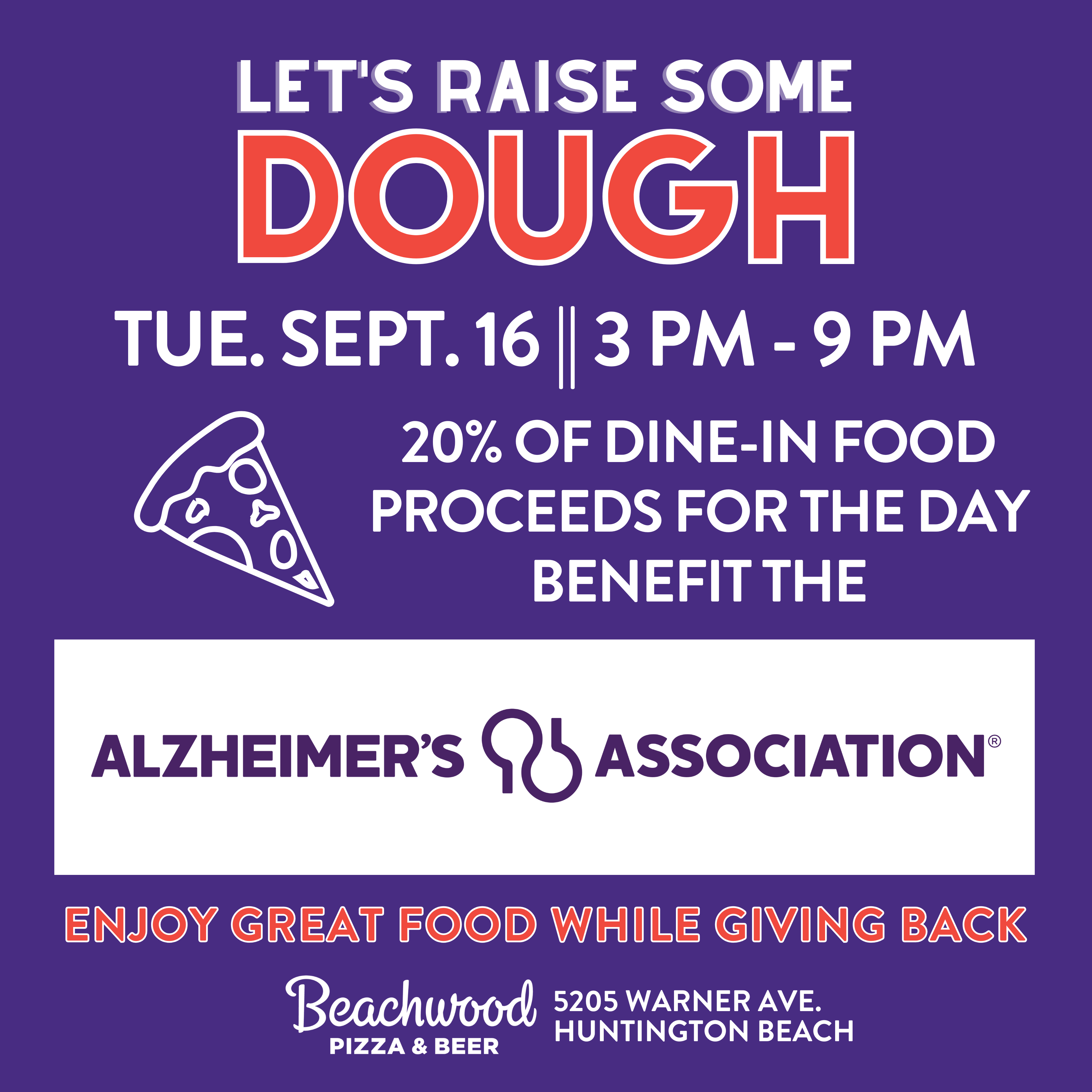 Fundraiser Event at Beachwood Pizza & Beer