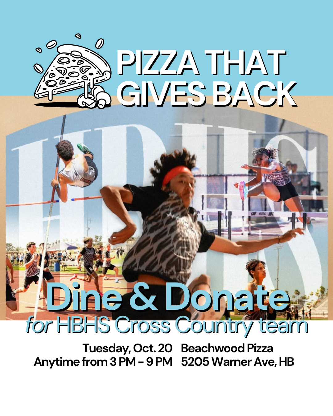 Fundraiser Event at Beachwood Pizza 🍕 5205 Warner Ave., Huntington Beach
