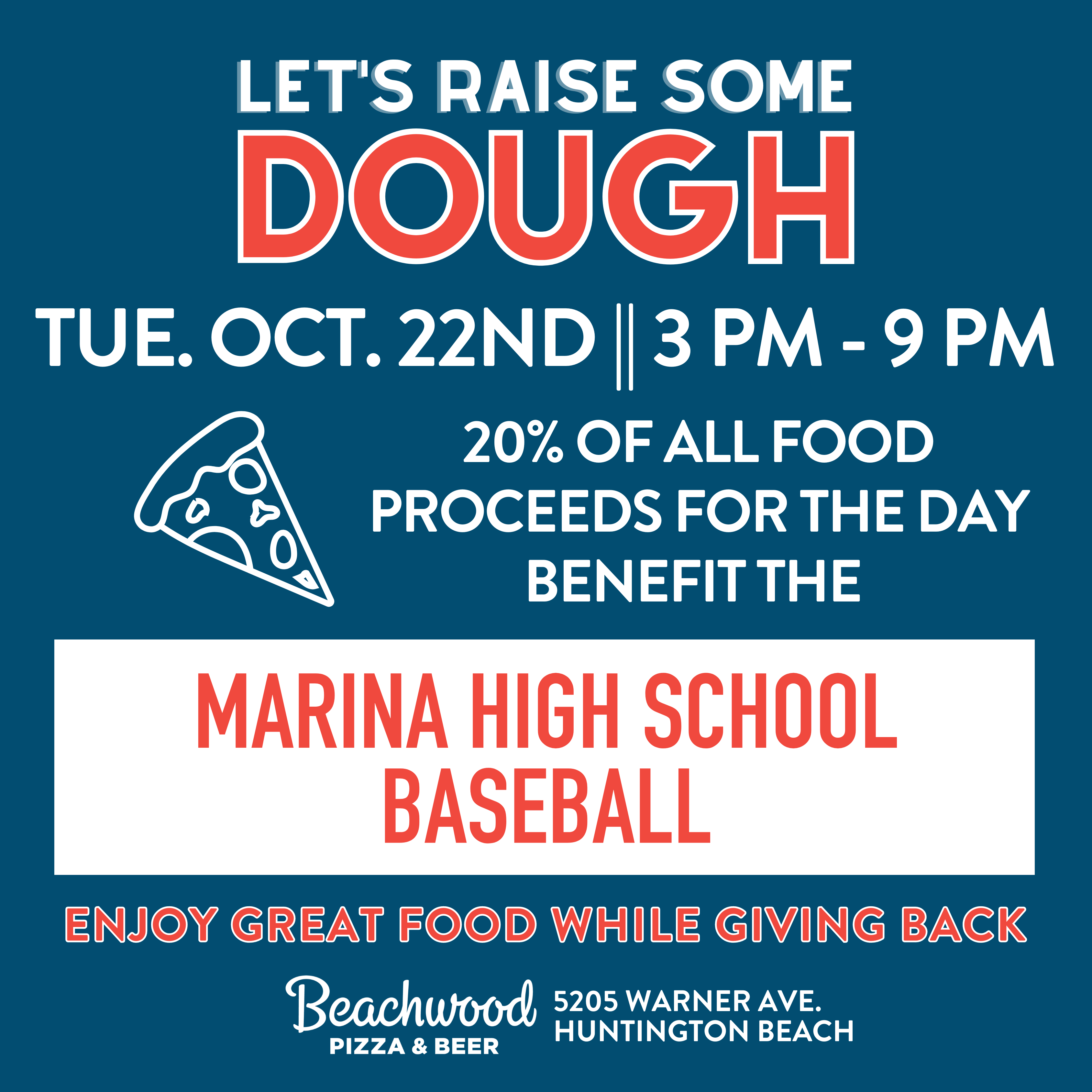 Fundraiser Event at Beachwood Pizza & Beer