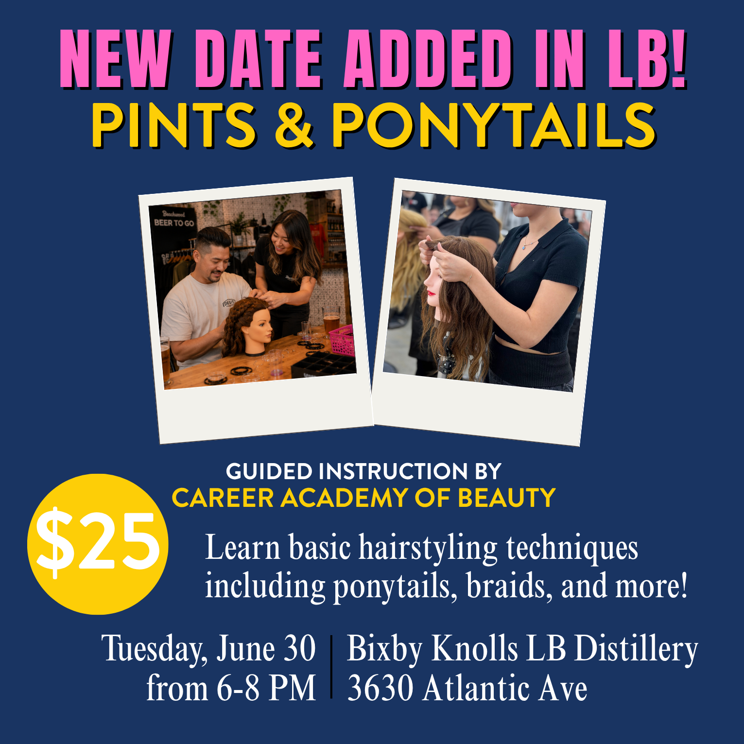 PINTS & PONYTAILS at Bixby Knolls LB Distillery