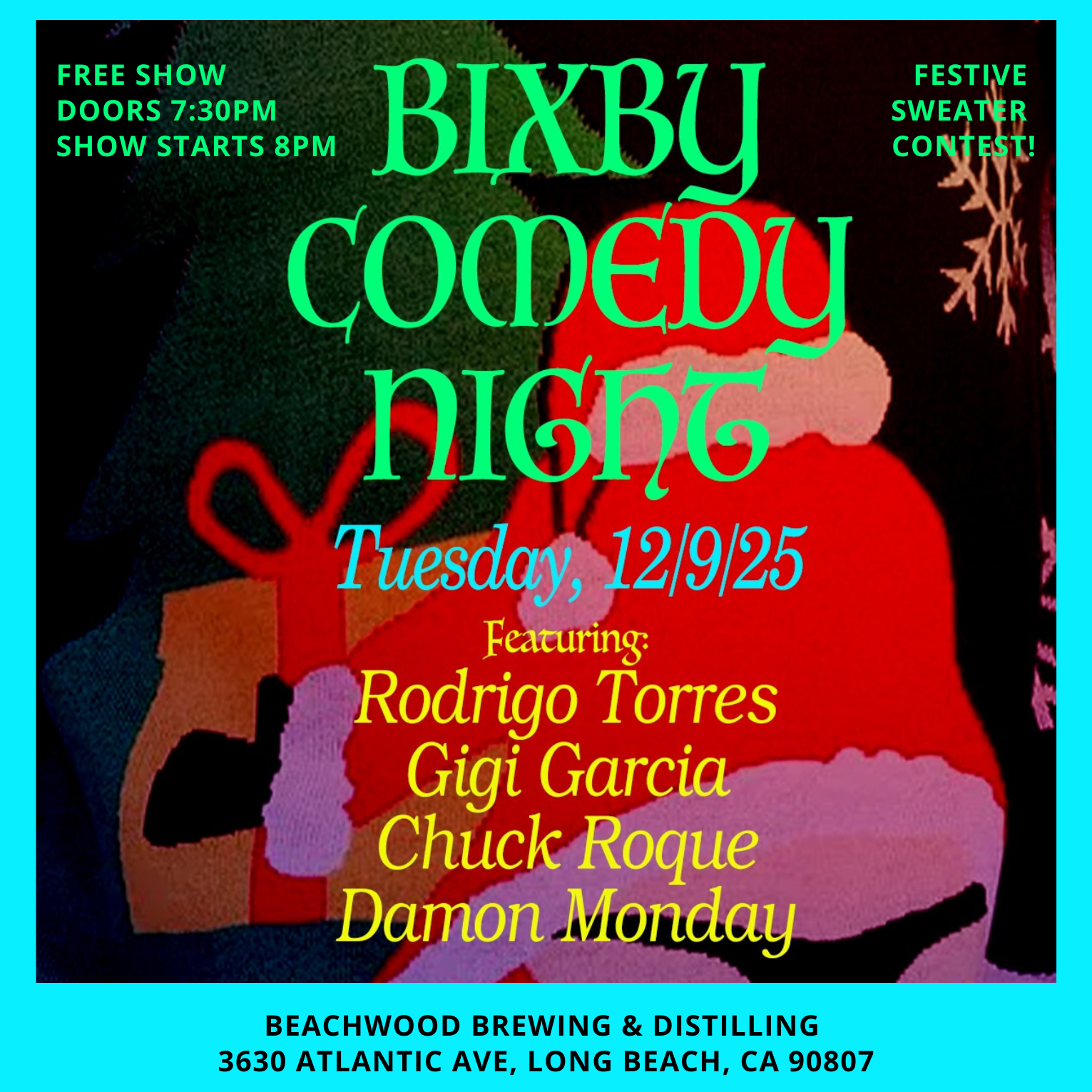 Free Comedy Show Night at Beachwood Brewing & Distilling