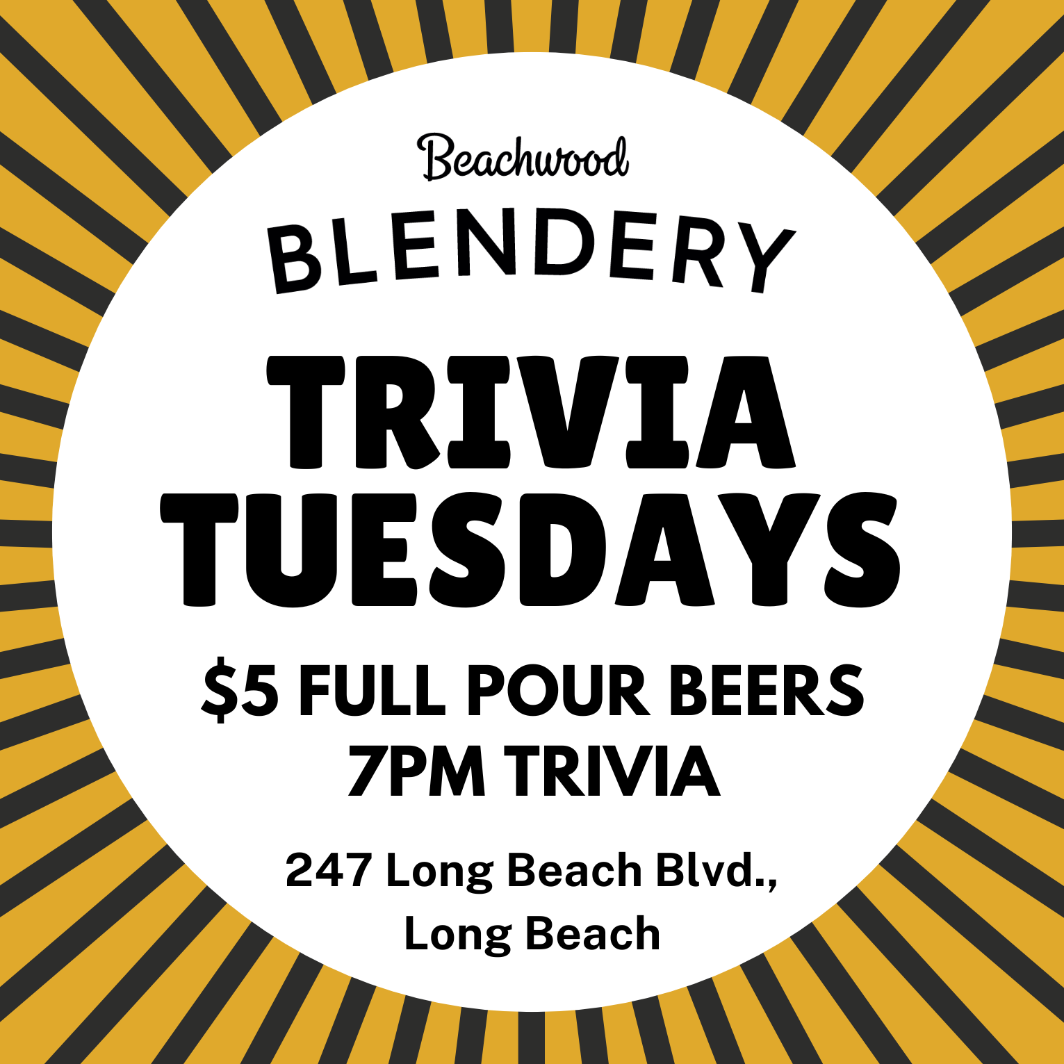 Tuesdays: Trivia at Beachwood Blendery DTLB
